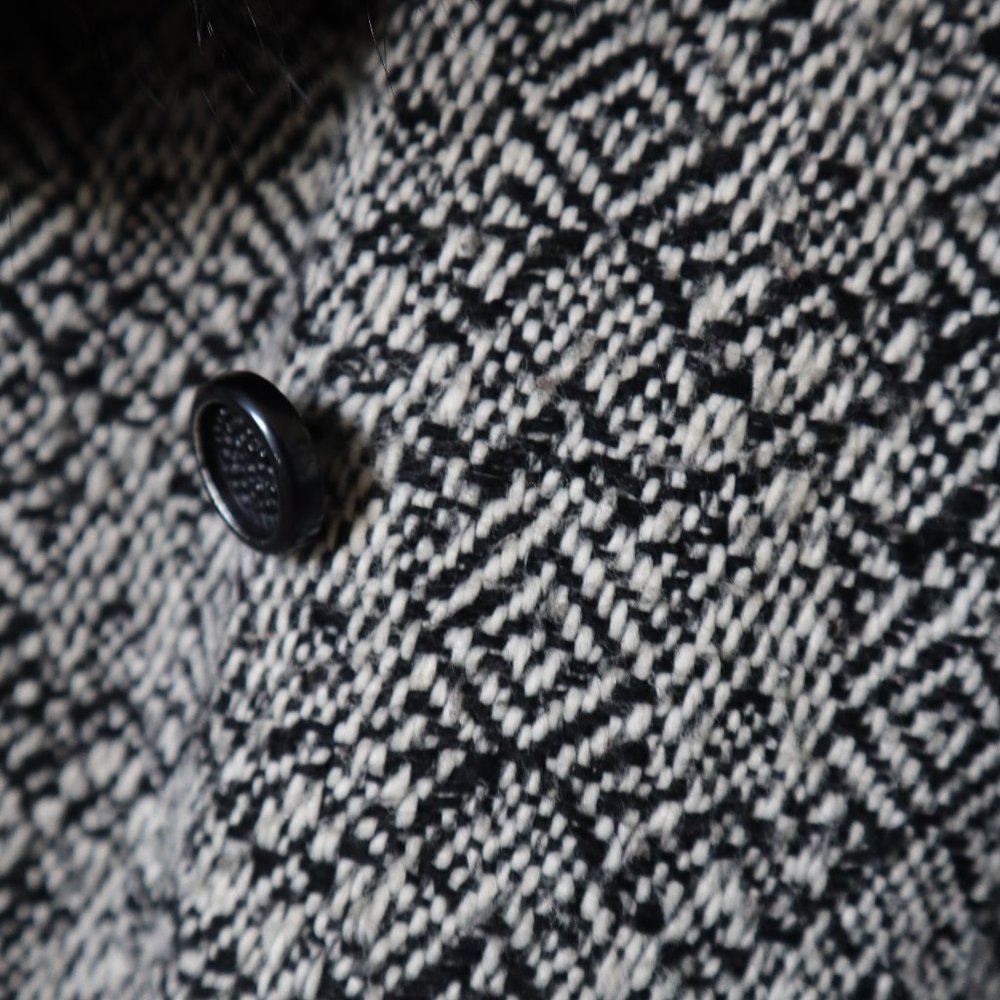 LUXURIOUS WOOL & FAUX FUR JACKET - Picture 5 of 9